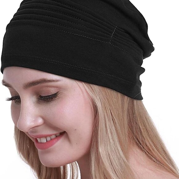 Cotton Chemo Headwear Hats Soft Caps for Women Hairloss - Cancer Beanies Turban - Picture 1 of 7